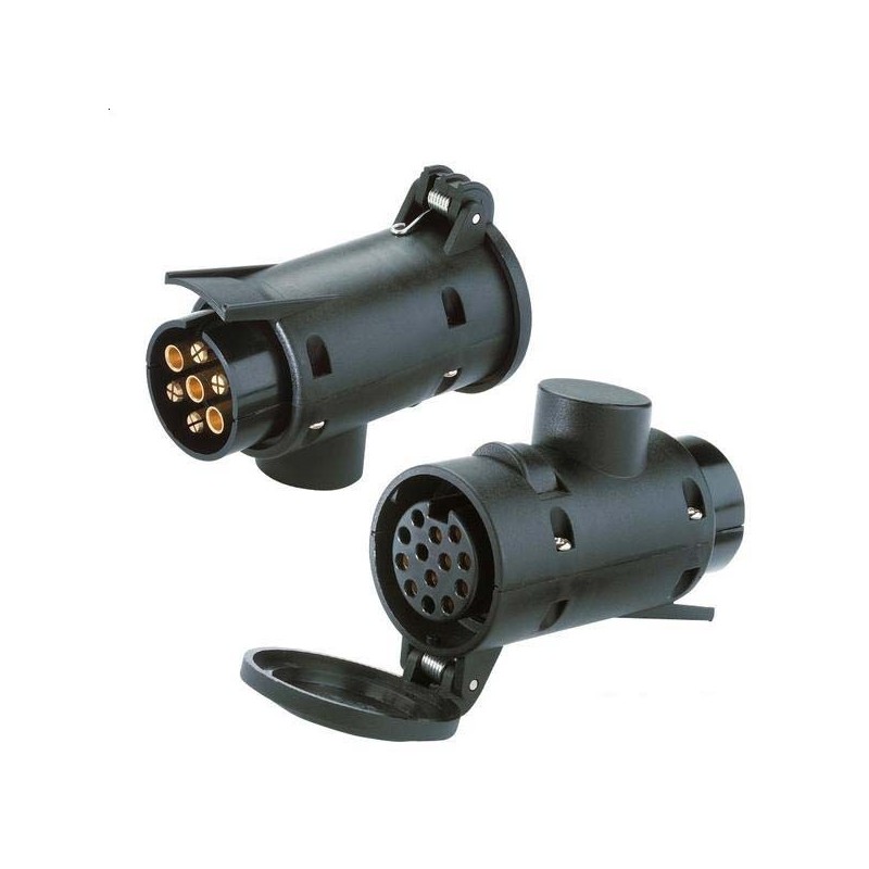 Adapter from 7 to 13 poles