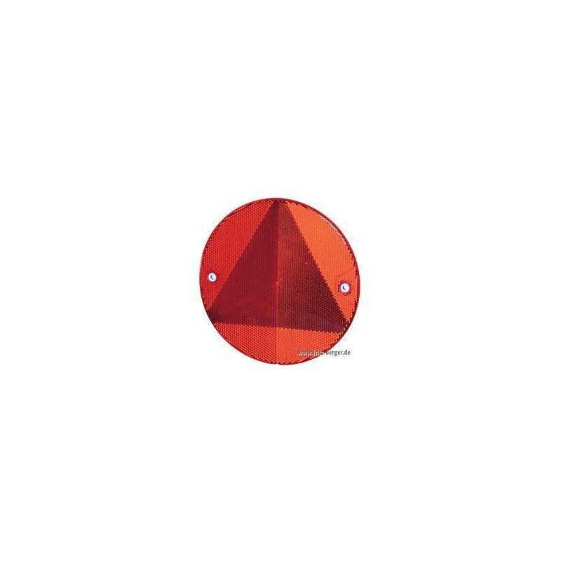Round reflector with triangle